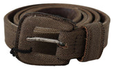 Costume National Brown Leather Logo Buckle Waist Belt -   -  Costume National.